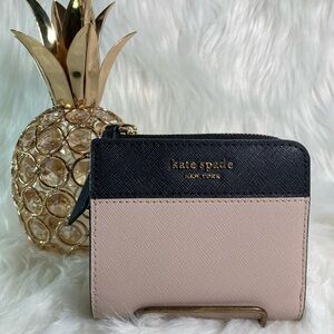 NWOT Kate Spade ♠️ Black and Beige Mini Wallet